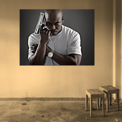 Sticky Fingaz ONYX Pistol Gun Rapper Hip-Hop Music Rap Wall Art Print Poster