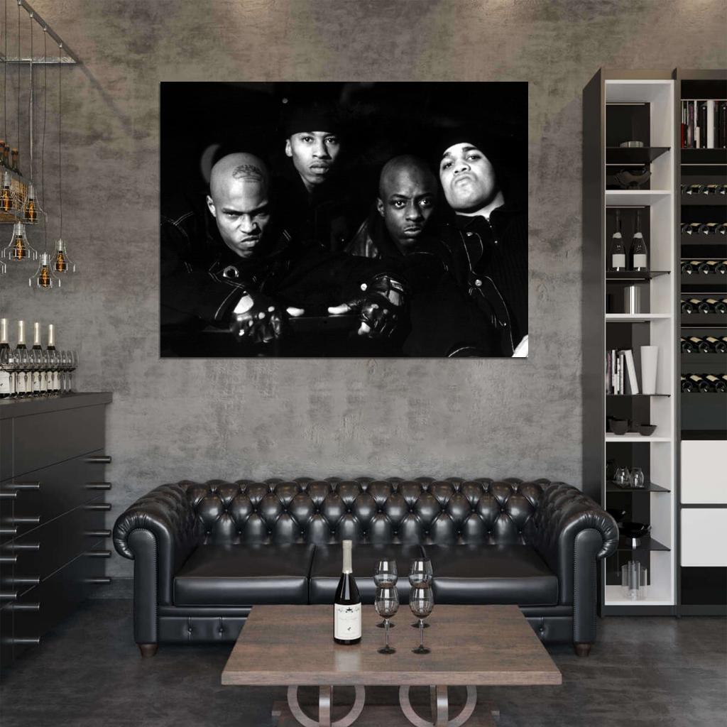 ONYX BW Retro Band Group Rapper Hip-Hop Music Rap Wall Art Print Poster