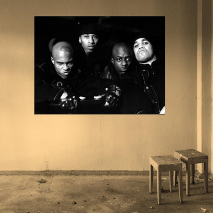 ONYX BW Retro Band Group Rapper Hip-Hop Music Rap Wall Art Print Poster