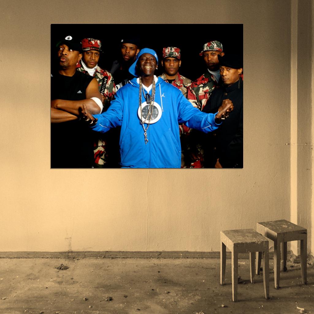 Public Enemy Flavor Flav Band Group Rapper Hip-Hop Music Rap Wall Art Print Poster