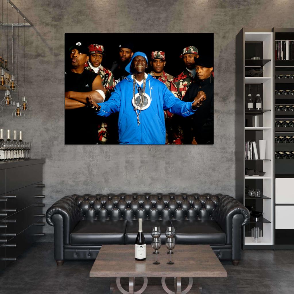Public Enemy Flavor Flav Band Group Rapper Hip-Hop Music Rap Wall Art Print Poster