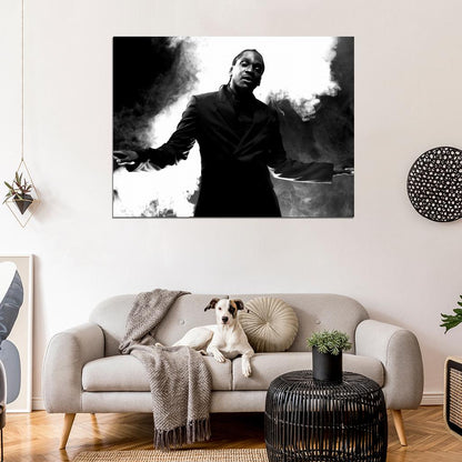 Pusha T BW Smoke Rapper Hip-Hop Music Rap Wall Art Print Poster