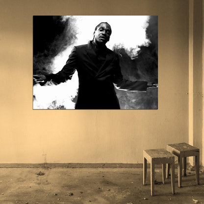 Pusha T BW Smoke Rapper Hip-Hop Music Rap Wall Art Print Poster