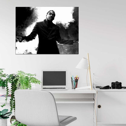 Pusha T BW Smoke Rapper Hip-Hop Music Rap Wall Art Print Poster
