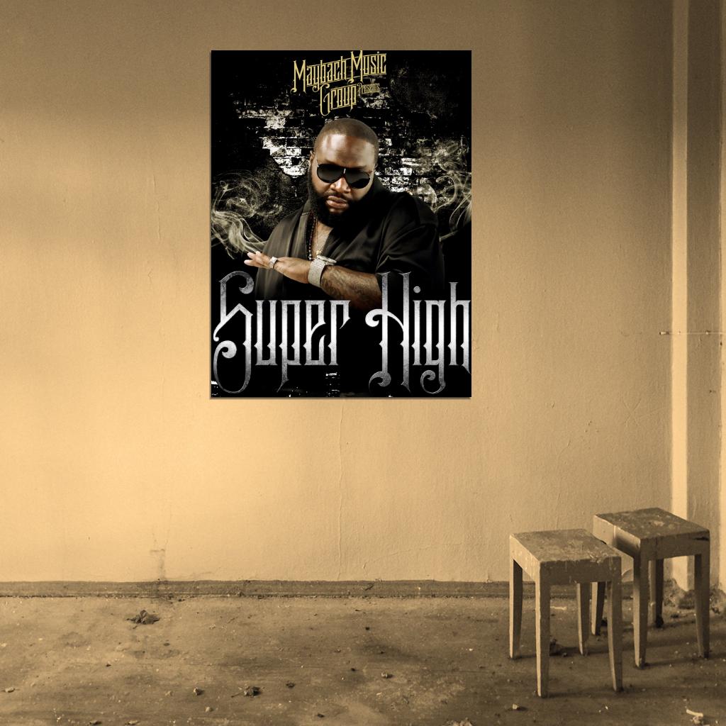 Maybach Music Group MMG Rick Ross Rapper Hip-Hop Music Rap Wall Art Print Poster