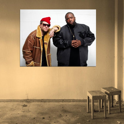 Run the Jewels El-P Killer Mike Rapper Group Band Hip-Hop Music Rap Wall Art Print Poster