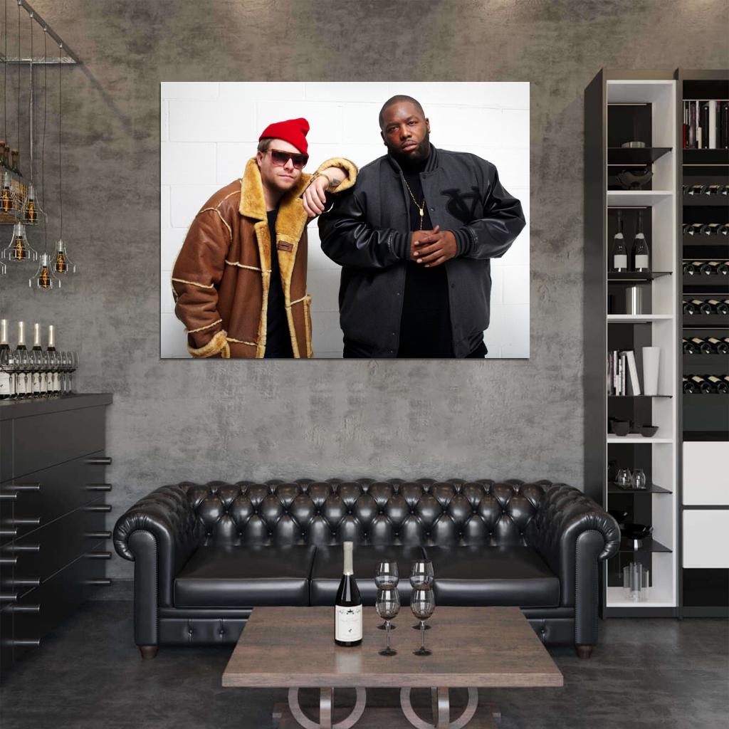 Run the Jewels El-P Killer Mike Rapper Group Band Hip-Hop Music Rap Wall Art Print Poster