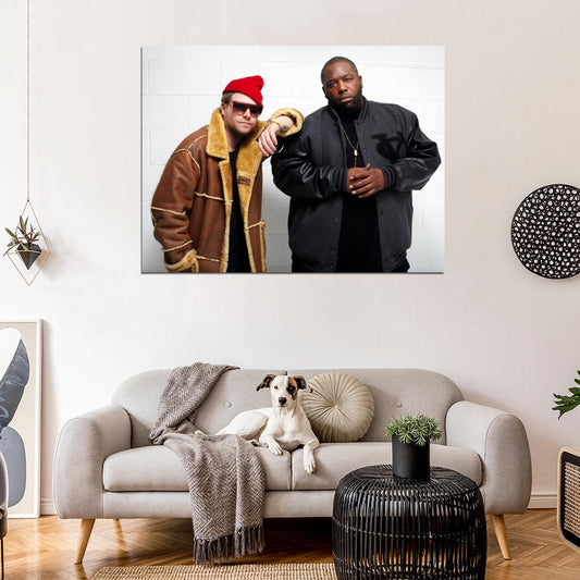 Run the Jewels El-P Killer Mike Rapper Group Band Hip-Hop Music Rap Wall Art Print Poster