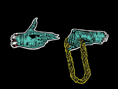 Run the Jewels Logo Art Group Band Rapper Hip-Hop Music Rap Wall Art Print Poster