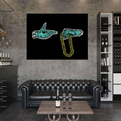 Run the Jewels Logo Art Group Band Rapper Hip-Hop Music Rap Wall Art Print Poster