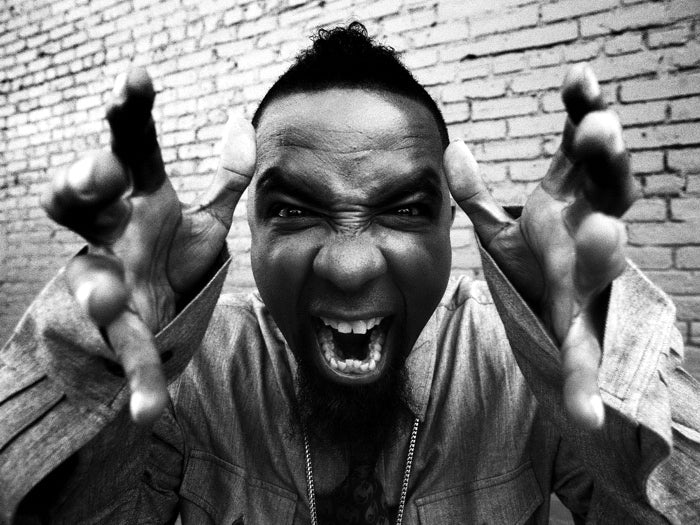 Tech N9ne Rapper Nine BW Hip-Hop Music Rap Wall Art Print Poster