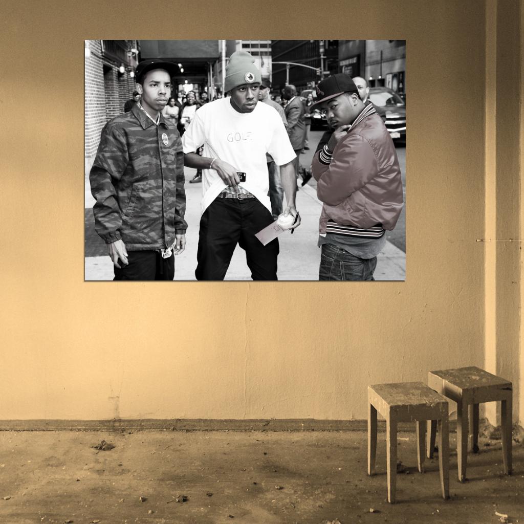 Tyler the Creator Hodgy Beats Domo Genesis Earl Sweatshirt Rapper Hip-Hop Music Rap Wall Art Print Poster