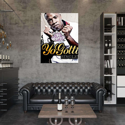 Yo Gotti Rapper Hip-Hop Music Rap Wall Art Print Poster