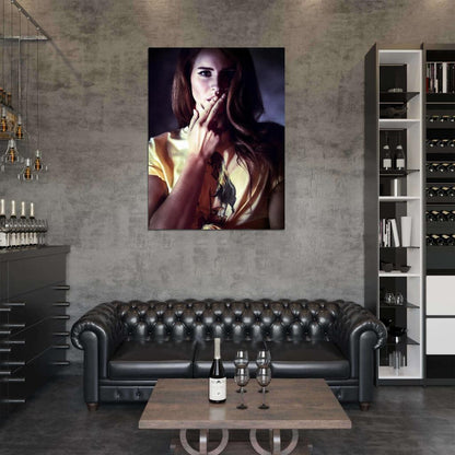 Lana Del Rey Beautiful Pop Music Singer Wall Art Print Poster