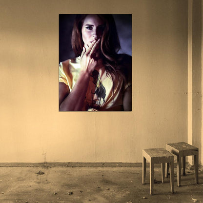 Lana Del Rey Beautiful Pop Music Singer Wall Art Print Poster