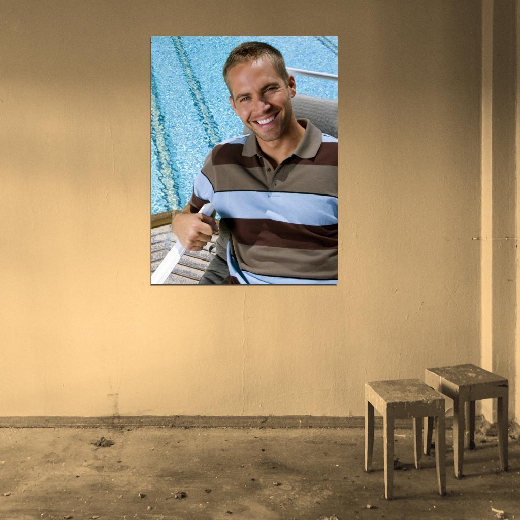 Paul Walker Smile Actor Wall Art Print Poster