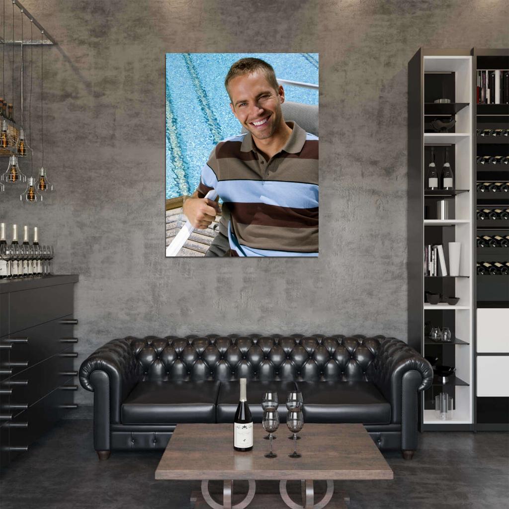 Paul Walker Smile Actor Wall Art Print Poster