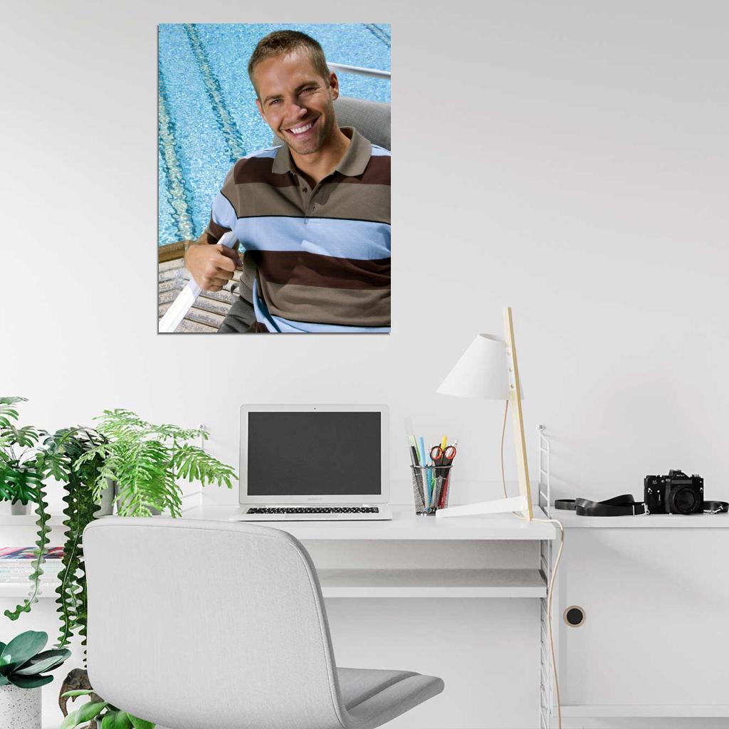 Paul Walker Smile Actor Wall Art Print Poster