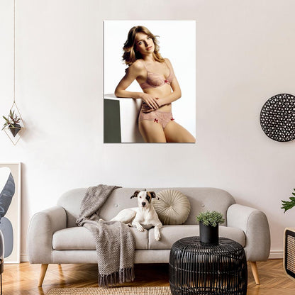Natalia Vodianova Cute Sexy Underwear Lingerie Model Wall Art Print Poster
