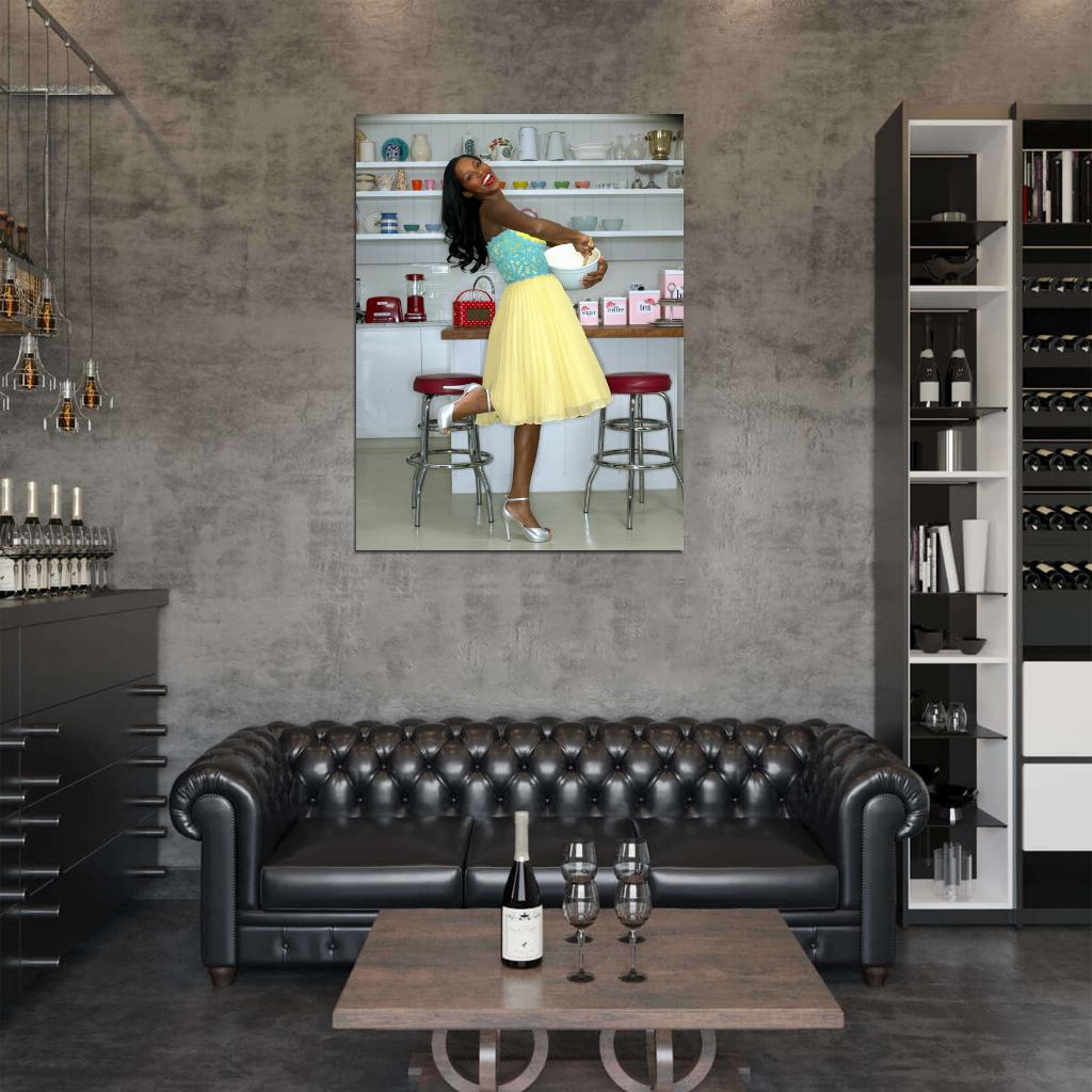 Jamelia Smile Yellow Dress R&B Pop Singer Music Wall Art Print Poster