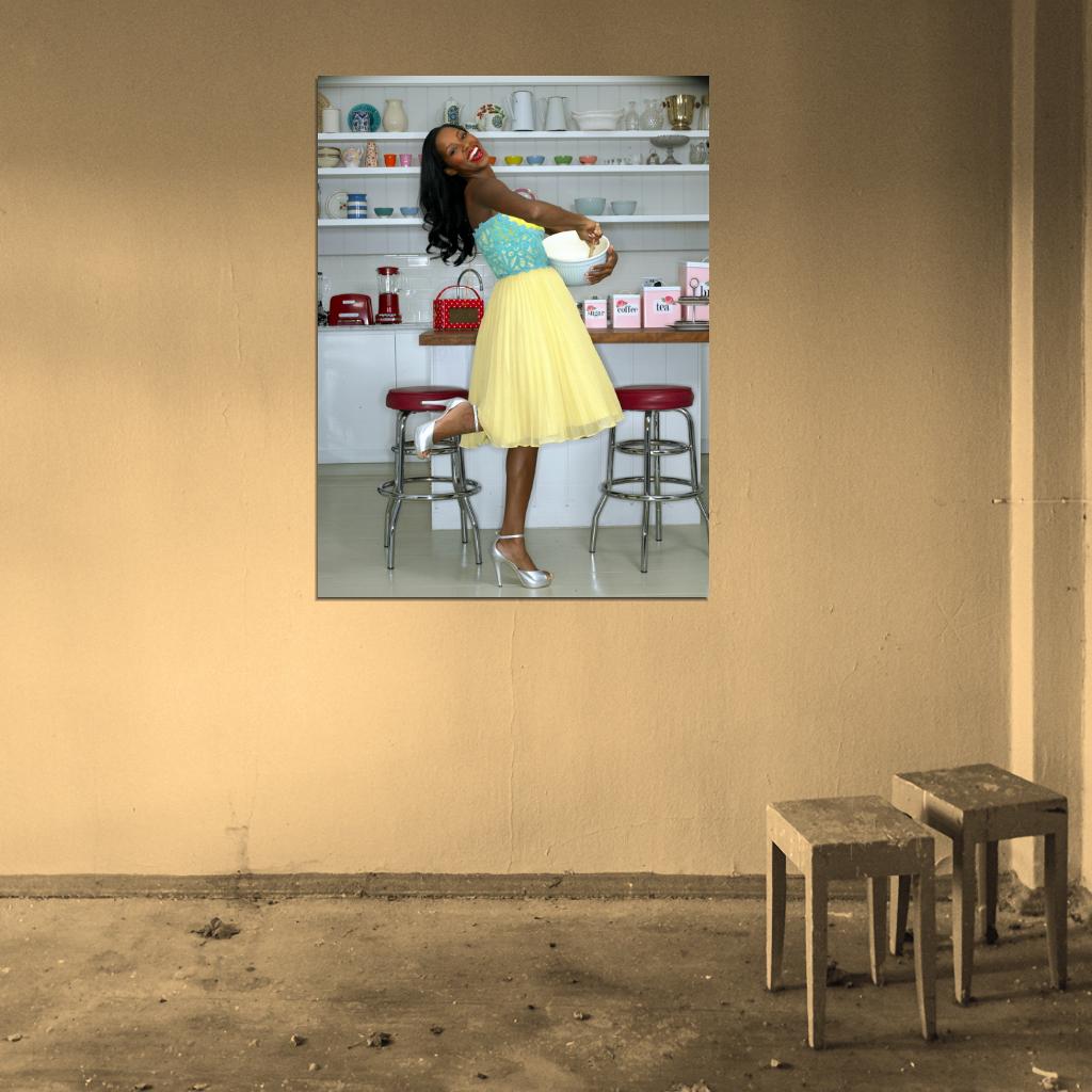 Jamelia Smile Yellow Dress R&B Pop Singer Music Wall Art Print Poster