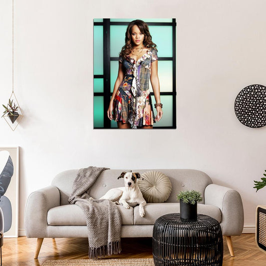 Rihanna R&B Pop Singer Music Wall Art Print Poster