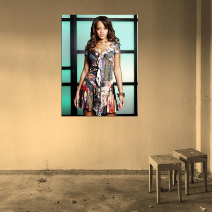 Rihanna R&B Pop Singer Music Wall Art Print Poster