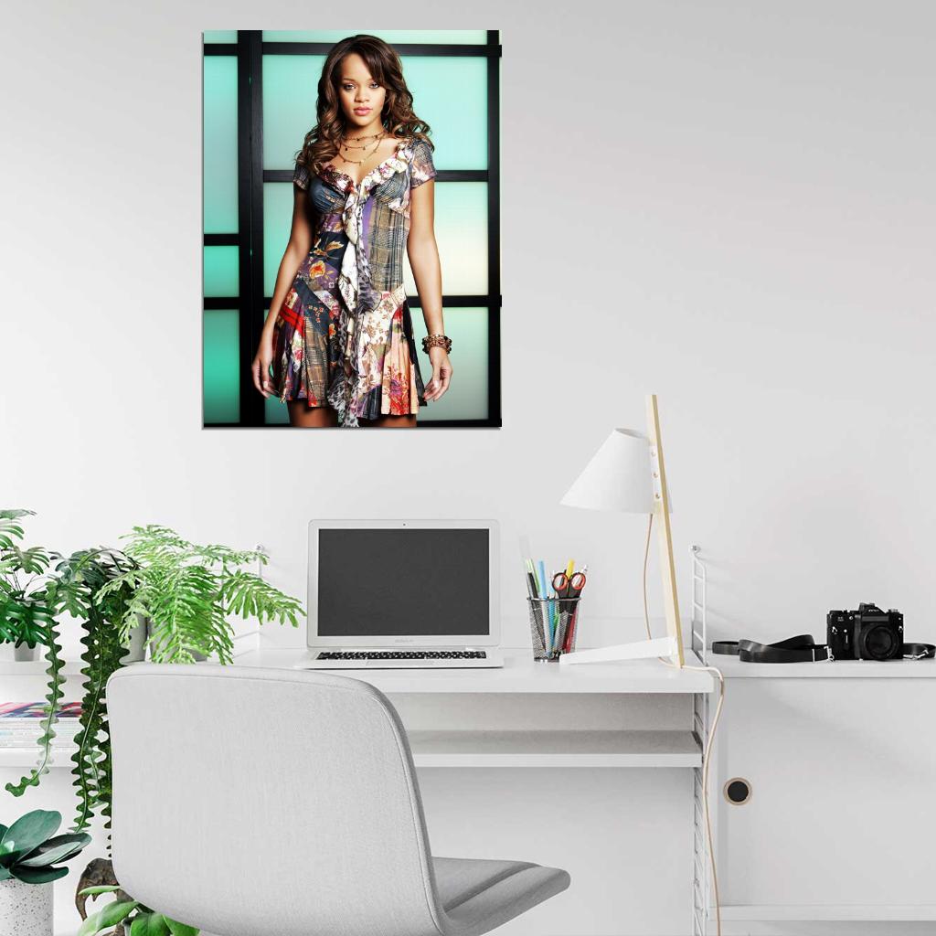 Rihanna R&B Pop Singer Music Wall Art Print Poster