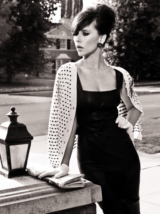 Jennifer Love Hewitt Retro BW Actress Wall Art Print Poster