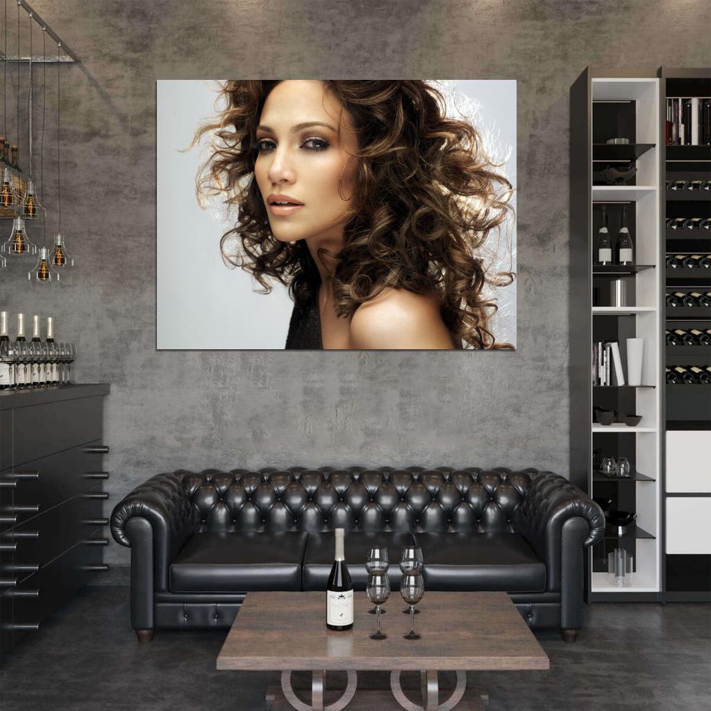Jennifer Lopez Portrait Pop Music Singer Wall Art Print Poster