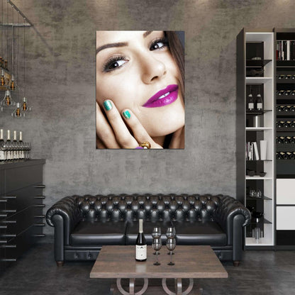 Nina Dobrev Cool Make Up Portrait Actress Wall Art Print Poster