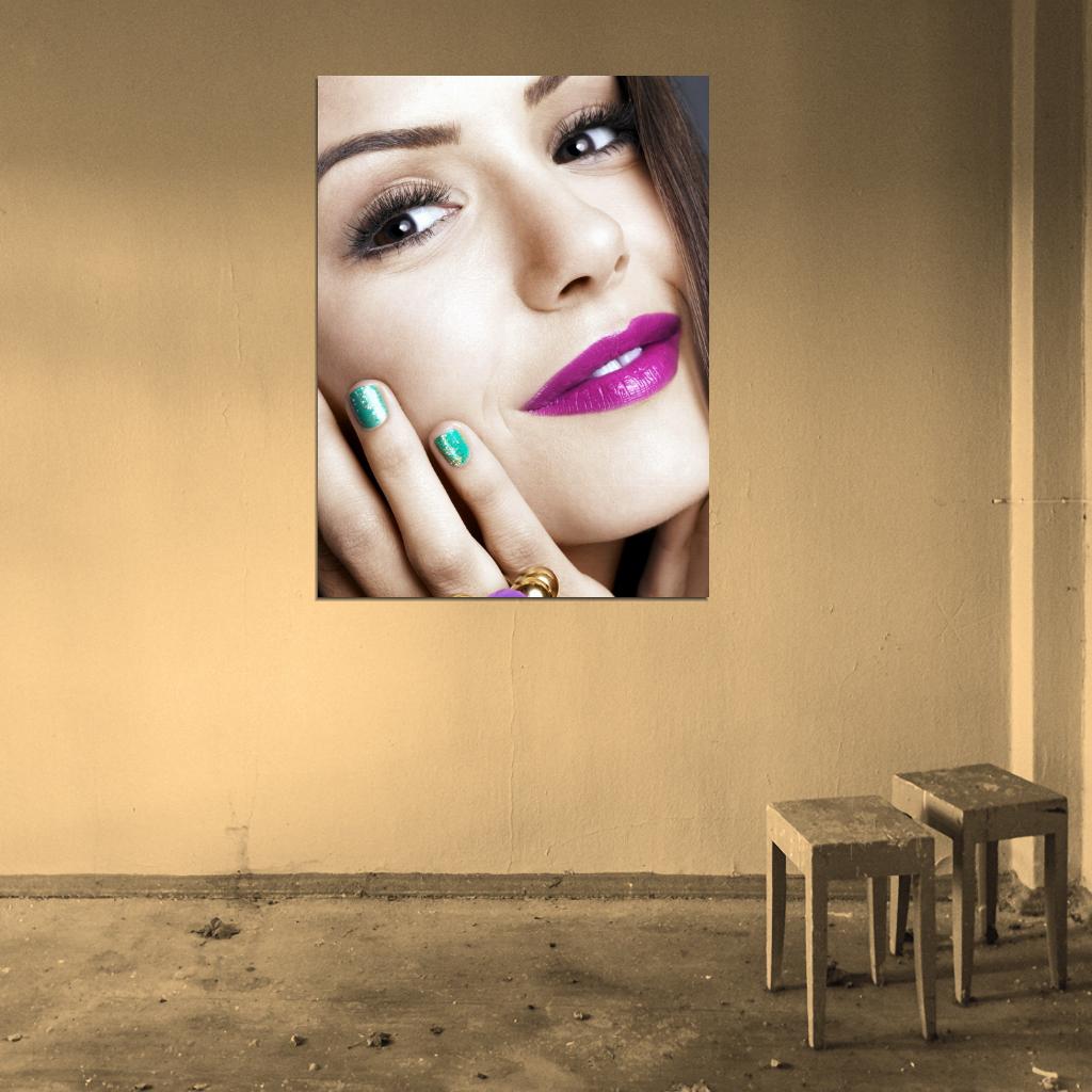 Nina Dobrev Cool Make Up Portrait Actress Wall Art Print Poster