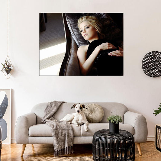 Amber Heard Actress Wall Art Print Poster