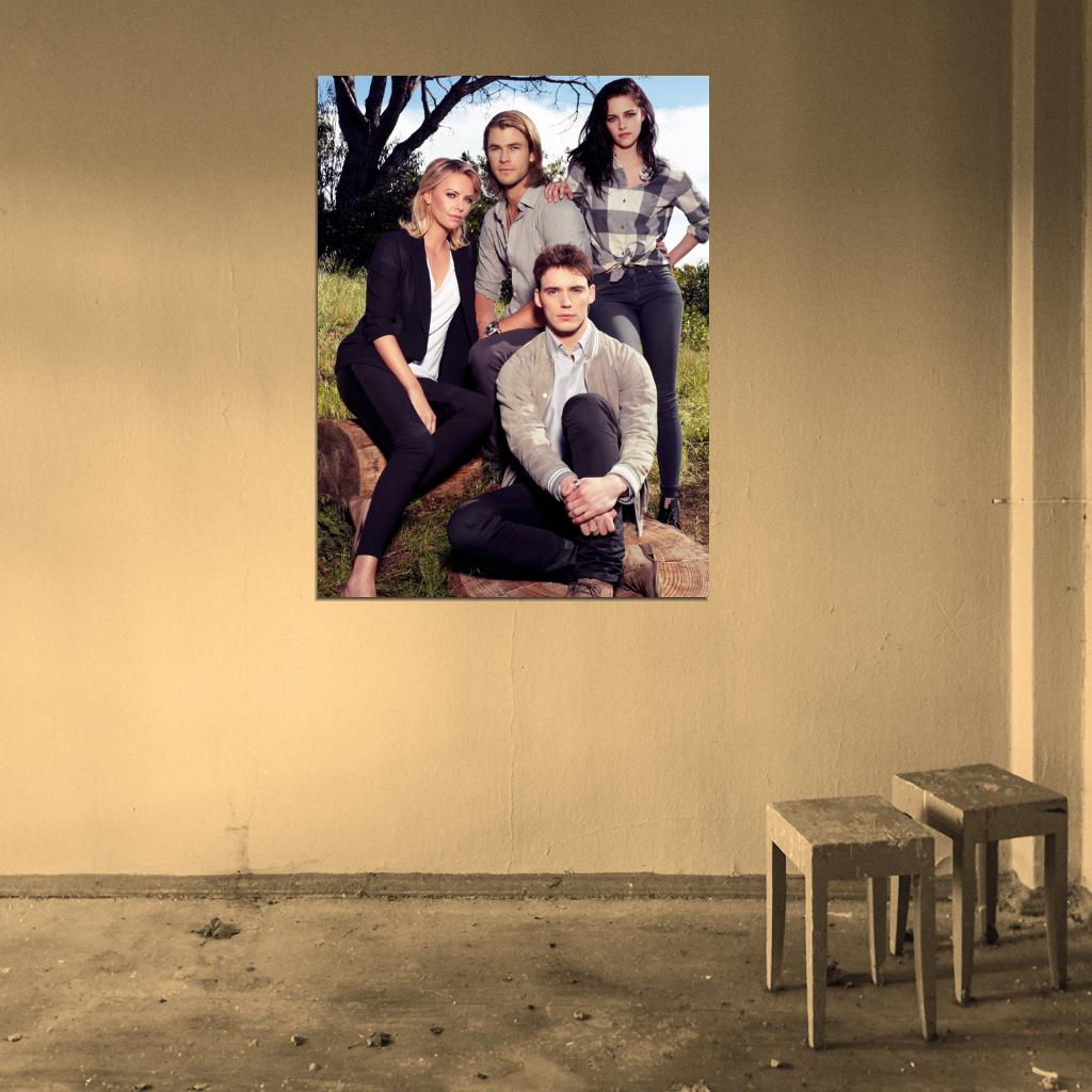 Kristen Stewart Chris Hemsworth Charlize Theron Sam Claflin Wall Art Print Poster