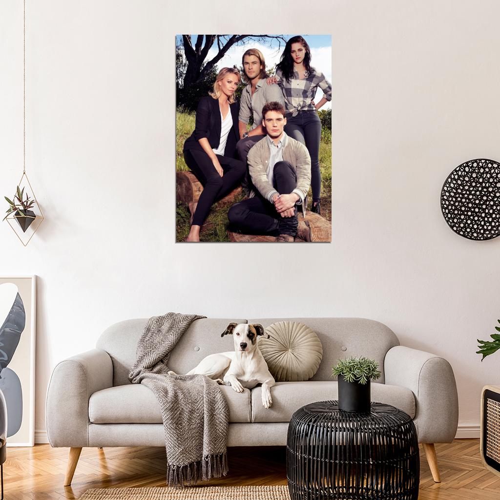 Kristen Stewart Chris Hemsworth Charlize Theron Sam Claflin Wall Art Print Poster