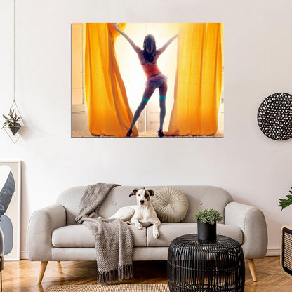Alessandra Ambrosio Sexy Butt Model Wall Art Print Poster
