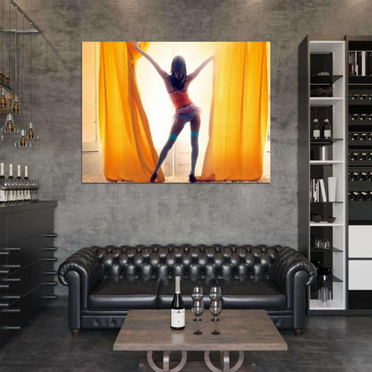 Alessandra Ambrosio Sexy Butt Model Wall Art Print Poster
