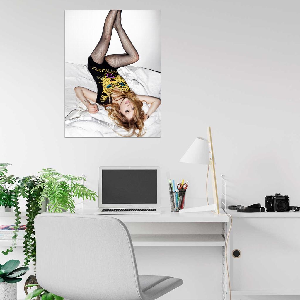 Avril Lavigne Pop Punk Singer Music Wall Art Print Poster
