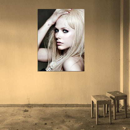 Avril Lavigne Beautiful Portrait Pop Punk Music Singer Wall Art Print Poster