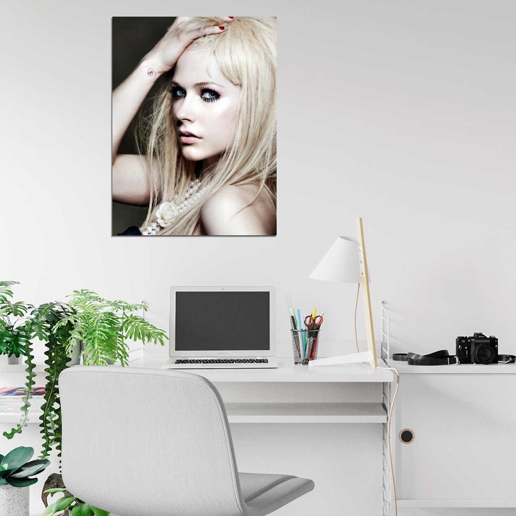 Avril Lavigne Beautiful Portrait Pop Punk Music Singer Wall Art Print Poster