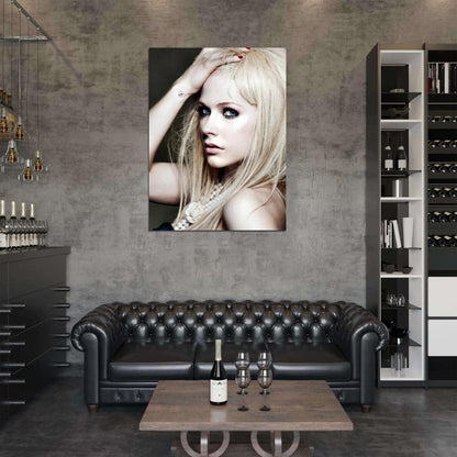 Avril Lavigne Beautiful Portrait Pop Punk Music Singer Wall Art Print Poster