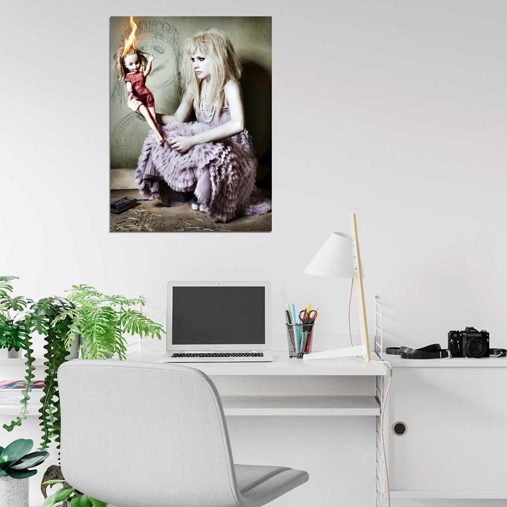 Avril Lavigne Doll Cool Amazing Pop Punk Music Singer Wall Art Print Poster