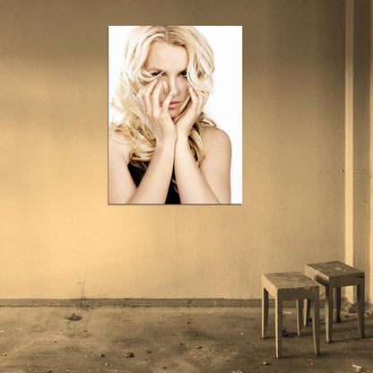 Britney Spears Portrait Pop Music Singer Wall Art Print Poster