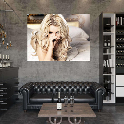 Britney Spears Cute Portrait Pop Singer Music Wall Art Print Poster
