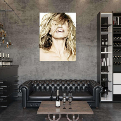 Cameron Diaz Smile Portrait Actress Wall Art Print Poster
