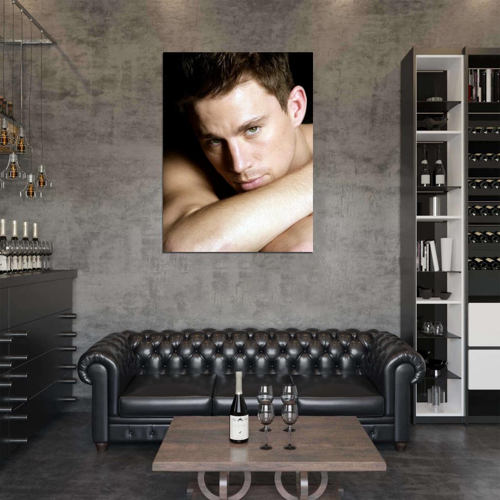 Channing Tatum Portrait Actor Wall Art Print Poster
