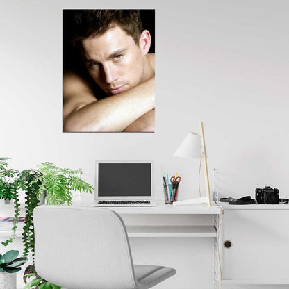 Channing Tatum Portrait Actor Wall Art Print Poster