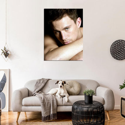 Channing Tatum Portrait Actor Wall Art Print Poster