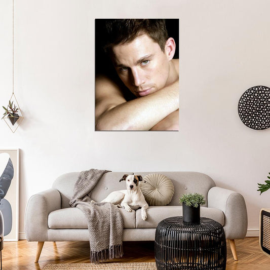 Channing Tatum Portrait Actor Wall Art Print Poster