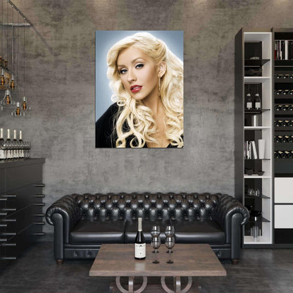 Christina Aguilera Beautiful Portrait Pop Music Singer Wall Art Print Poster